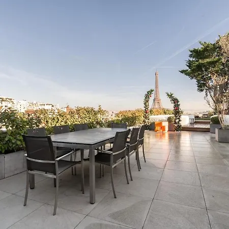 Апартаменты Splendide Rooftop Jacuzzi Tour Eiffel Ac Париж