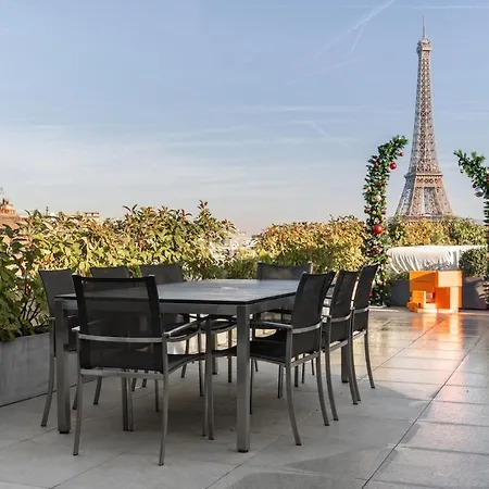 Apartment Splendide Rooftop Jacuzzi Tour Eiffel Ac Paris