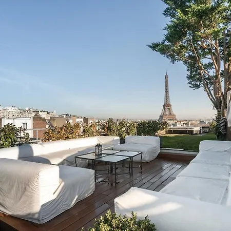 Splendide Rooftop Jacuzzi Tour Eiffel Ac
